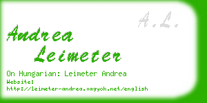 andrea leimeter business card